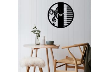 Dekoration Väggklocka - Svart - Inredning - Väggdekor - Väggklocka & väggur