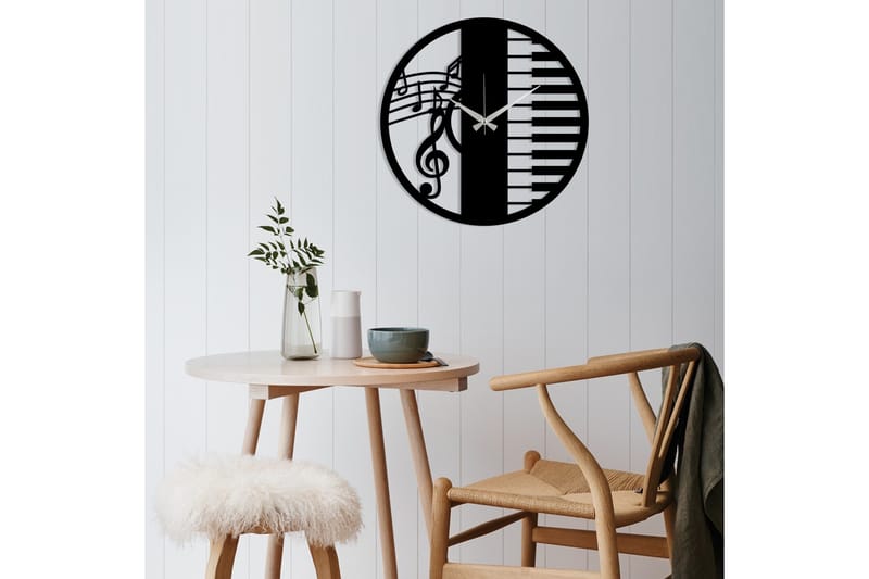 Dekoration Väggklocka - Svart - Inredning - Väggdekor - Väggklocka & väggur