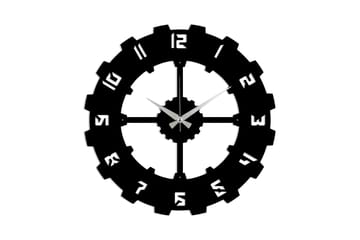 Dekoration Väggklocka - Svart - Inredning - Väggdekor - Väggklocka & väggur