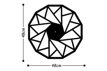 Dekoration Väggklocka - Svart - Inredning - Väggdekor - Väggklocka & väggur