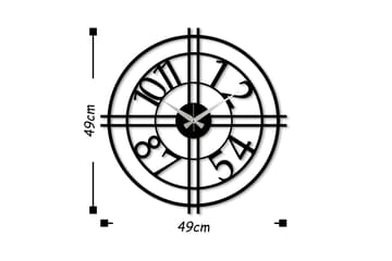 Dekoration Väggklocka - Svart - Inredning - Väggdekor - Väggklocka & väggur