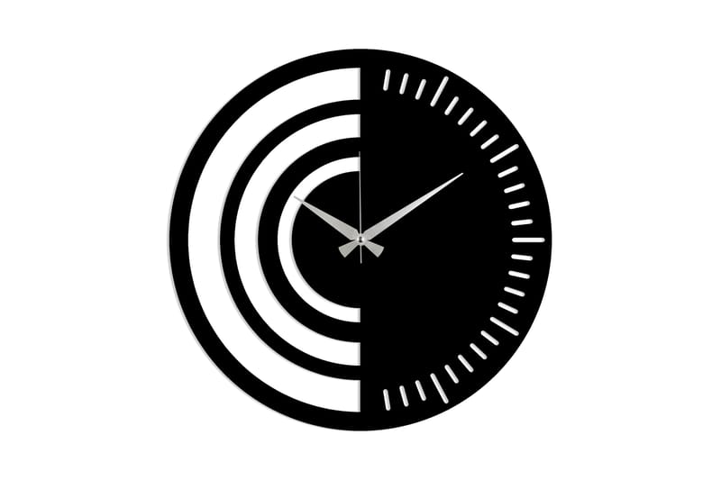 Dekoration Väggklocka - Svart - Inredning - Väggdekor - Väggklocka & väggur