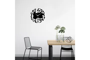 Dekoration Väggklocka - Svart - Inredning - Väggdekor - Väggklocka & väggur