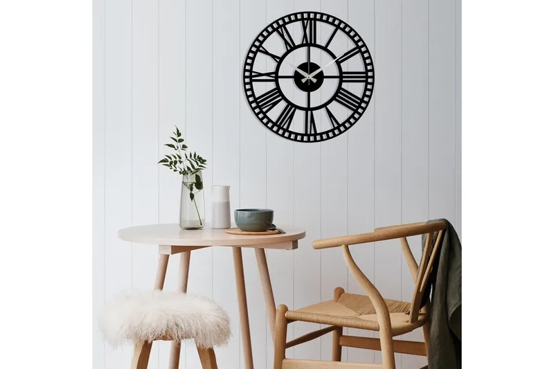 Dekoration Väggklocka - Svart - Inredning - Väggdekor - Väggklocka & väggur