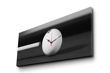 Dekorativ Canvasmålning med Klocka - Flerfärgad - Inredning - Väggdekor - Väggklocka & väggur