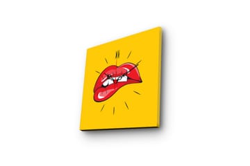 Dekorativ Canvasmålning med Klocka - Flerfärgad - Inredning - Väggdekor - Väggklocka & väggur