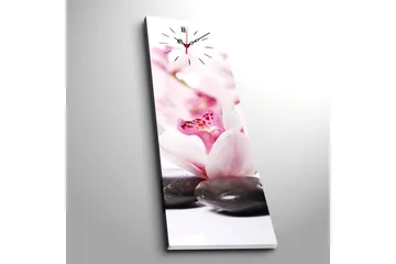 Dekorativ Canvasmålning med Klocka - Flerfärgad - Inredning - Väggdekor - Väggklocka & väggur