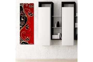 Dekorativ Canvasmålning med Klocka - Flerfärgad - Inredning - Väggdekor - Väggklocka & väggur