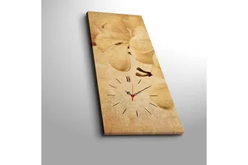 Dekorativ Canvasmålning med Klocka - Flerfärgad - Inredning - Väggdekor - Väggklocka & väggur