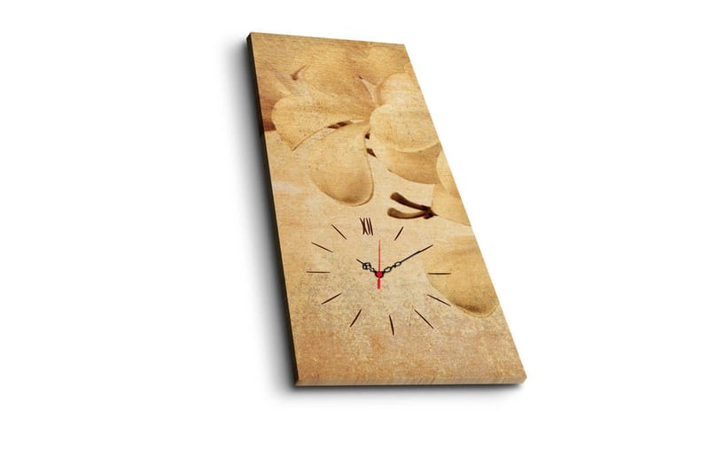 Dekorativ Canvasmålning med Klocka - Flerfärgad - Inredning - Väggdekor - Väggklocka & väggur