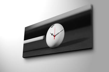 Dekorativ Canvasmålning med Klocka - Flerfärgad - Inredning - Väggdekor - Väggklocka & väggur