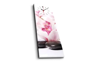 Dekorativ Canvasmålning med Klocka - Flerfärgad - Inredning - Väggdekor - Väggklocka & väggur