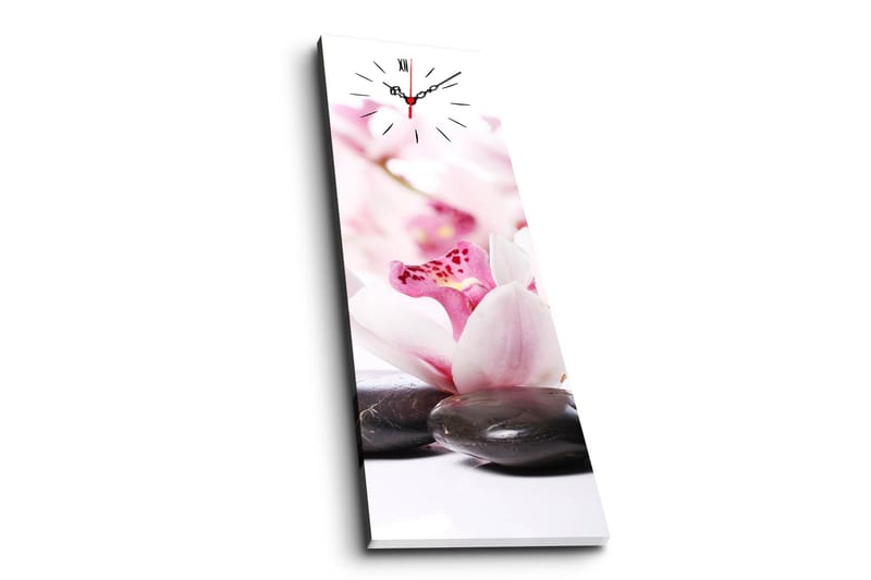 Dekorativ Canvasmålning med Klocka - Flerfärgad - Inredning - Väggdekor - Väggklocka & väggur