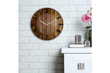 Dekorativ MDF-klocka - Flerfärgad - Inredning - Väggdekor - Väggklocka & väggur