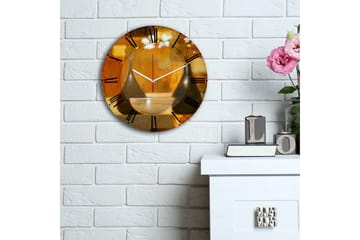 Dekorativ MDF-klocka - Flerfärgad - Inredning - Väggdekor - Väggklocka & väggur