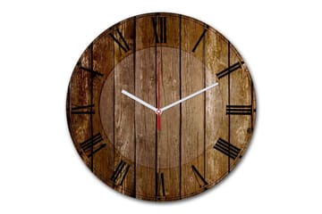 Dekorativ MDF-klocka - Flerfärgad - Inredning - Väggdekor - Väggklocka & väggur