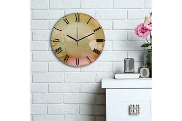 Dekorativ MDF-klocka - Flerfärgad - Inredning - Väggdekor - Väggklocka & väggur