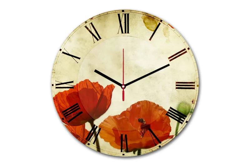 Dekorativ MDF-klocka, Flerfärgad