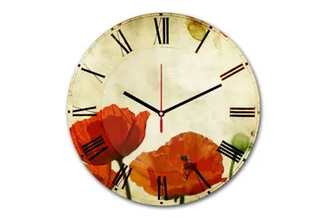 Dekorativ MDF-klocka - Flerfärgad - Inredning - Väggdekor - Väggklocka & väggur