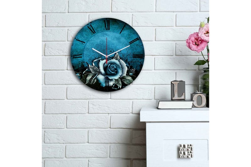 Dekorativ MDF-klocka - Flerfärgad - Inredning - Väggdekor - Väggklocka & väggur