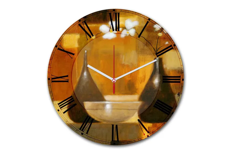 Dekorativ MDF-klocka, Flerfärgad