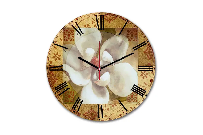 Dekorativ MDF Väggklocka 30 cm, Flerfärgad