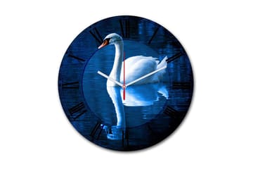 Dekorativ MDF Väggklocka 30 cm - Flerfärgad - Inredning - Väggdekor - Väggklocka & väggur