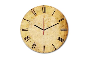 Dekorativ MDF Väggklocka 30 cm - Flerfärgad - Inredning - Väggdekor - Väggklocka & väggur