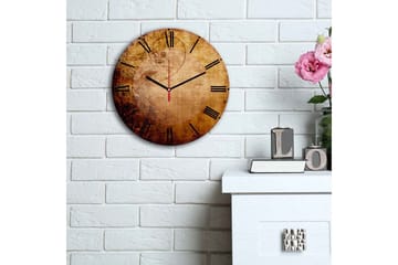 Dekorativ MDF Väggklocka 30 cm - Flerfärgad - Inredning - Väggdekor - Väggklocka & väggur