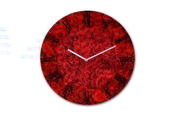 Dekorativ MDF Väggklocka 30 cm - Flerfärgad - Inredning - Väggdekor - Väggklocka & väggur