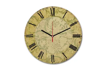 Dekorativ MDF Väggklocka 30 cm - Flerfärgad - Inredning - Väggdekor - Väggklocka & väggur