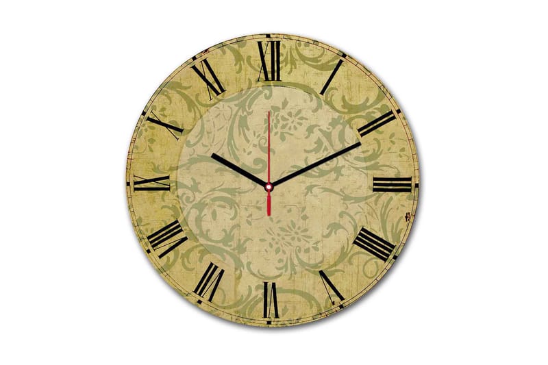 Dekorativ MDF Väggklocka 30 cm - Flerfärgad - Inredning - Väggdekor - Väggklocka & väggur