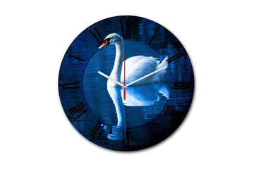 Dekorativ MDF Väggklocka 30 cm - Flerfärgad - Inredning - Väggdekor - Väggklocka & väggur