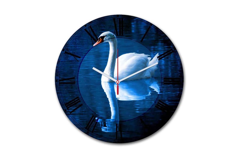 Dekorativ MDF Väggklocka 30 cm, Flerfärgad