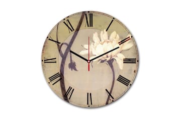 Dekorativ MDF Väggklocka 30 cm - Flerfärgad - Inredning - Väggdekor - Väggklocka & väggur