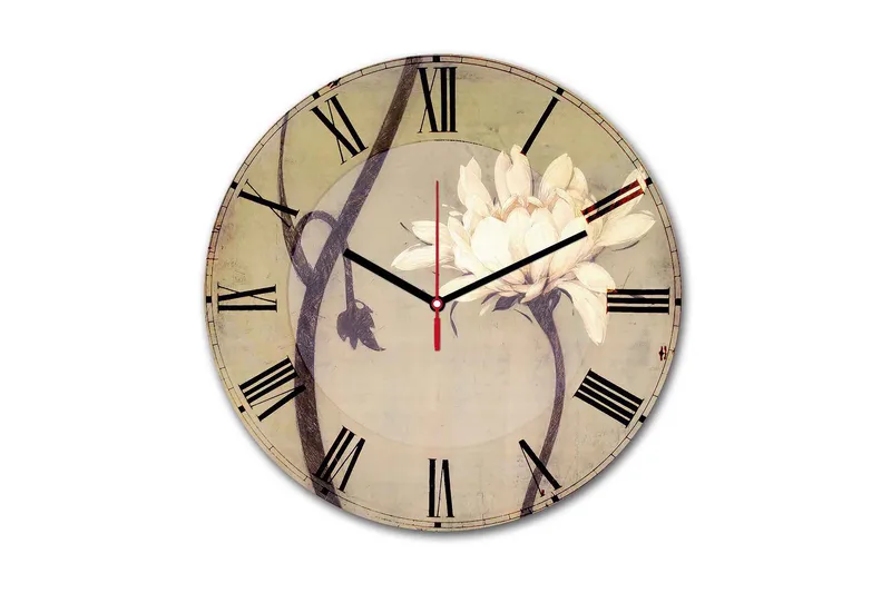 Dekorativ MDF Väggklocka 30 cm, Flerfärgad