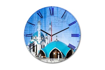 Dekorativ MDF Väggklocka 30 cm - Flerfärgad - Inredning - Väggdekor - Väggklocka & väggur