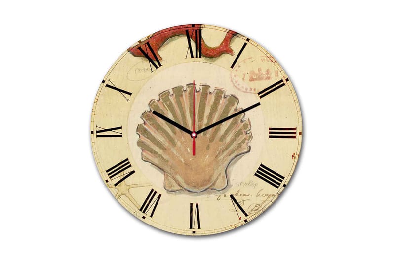 Dekorativ MDF Väggklocka 30 cm, Flerfärgad