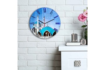 Dekorativ MDF Väggklocka 30 cm - Flerfärgad - Inredning - Väggdekor - Väggklocka & väggur