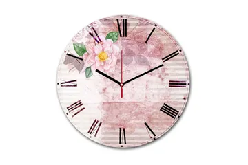 Dekorativ MDF Väggklocka 30 cm - Flerfärgad - Inredning - Väggdekor - Väggklocka & väggur