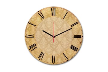 Dekorativ MDF Väggklocka 30 cm - Flerfärgad - Inredning - Väggdekor - Väggklocka & väggur