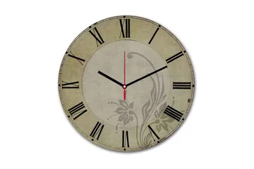 Dekorativ MDF Väggklocka 30 cm - Flerfärgad - Inredning - Väggdekor - Väggklocka & väggur