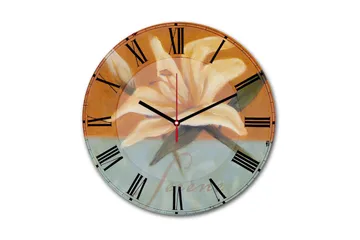 Dekorativ MDF Väggklocka 30 cm - Flerfärgad - Inredning - Väggdekor - Väggklocka & väggur
