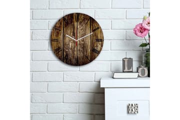 Dekorativ MDF Väggklocka 30 cm - Flerfärgad - Inredning - Väggdekor - Väggklocka & väggur