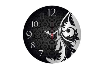 Dekorativ MDF Väggklocka 40 cm - Flerfärgad - Inredning - Väggdekor - Väggklocka & väggur