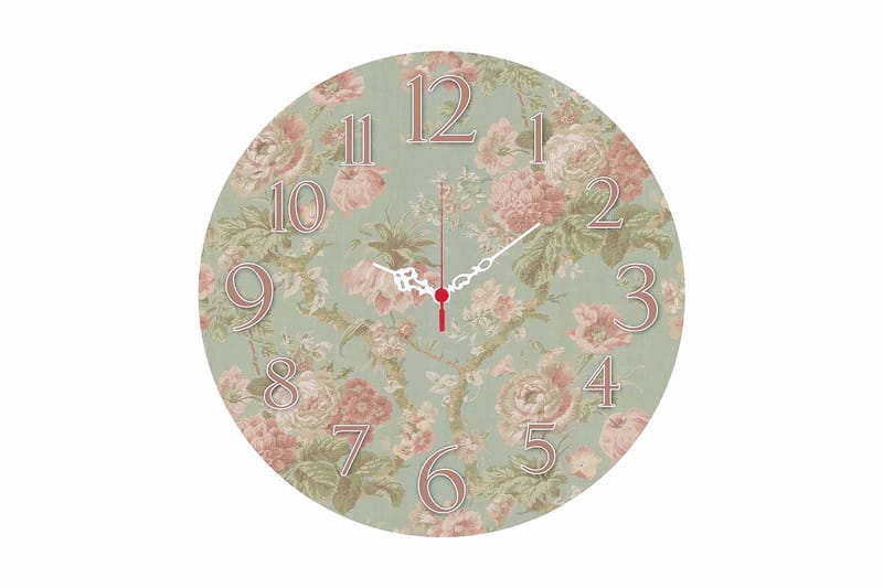Dekorativ MDF Väggklocka 40 cm, Flerfärgad