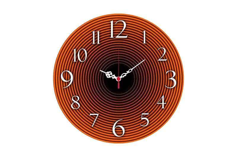 Dekorativ MDF Väggklocka 40 cm, Flerfärgad