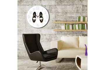 Dekorativ MDF Väggklocka 40 cm - Flerfärgad - Inredning - Väggdekor - Väggklocka & väggur