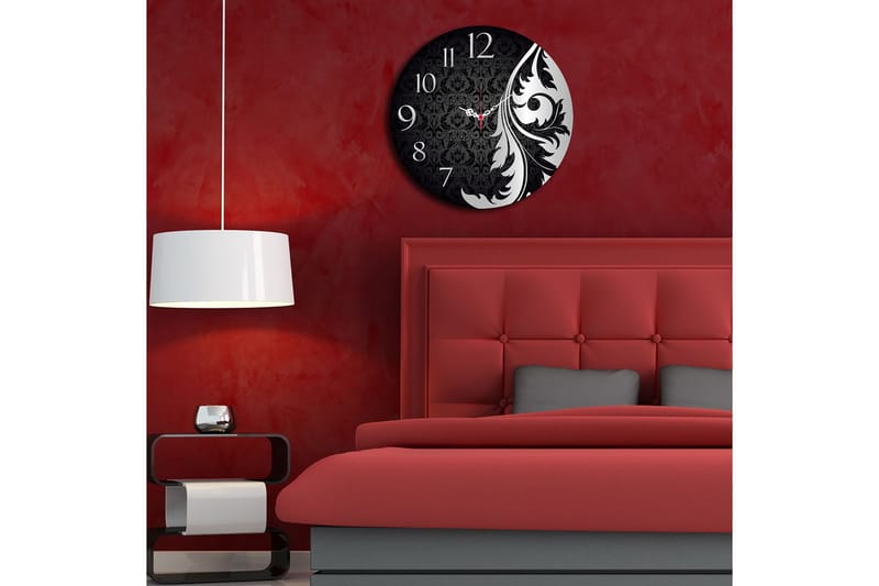 Dekorativ MDF Väggklocka 40 cm - Flerfärgad - Inredning - Väggdekor - Väggklocka & väggur