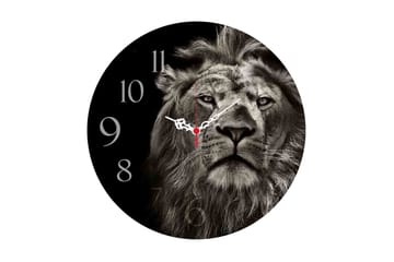 Dekorativ MDF Väggklocka 40 cm - Flerfärgad - Inredning - Väggdekor - Väggklocka & väggur